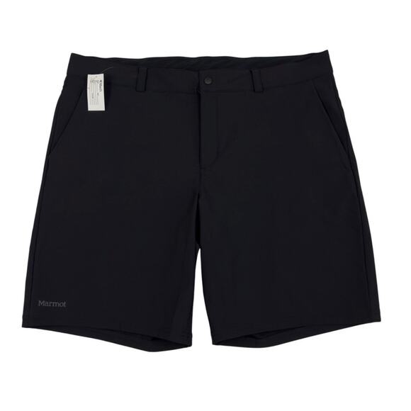 Marmot Arch Rock Shorts Men 40 Black Stretch Nylon Hiking Travel Short 8” NWT - Picture 1 of 14